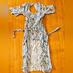 Adam Levine Floral Maxi Romper Dress sz xl
